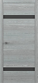 Дверь межкомнатная ALBERO STATUS S 80*200  Art шпон дуб скальный стекло черное