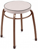 Табурет "Фабрик 4" мягкое круглое сиденье ткань 32 см,цв.беж.