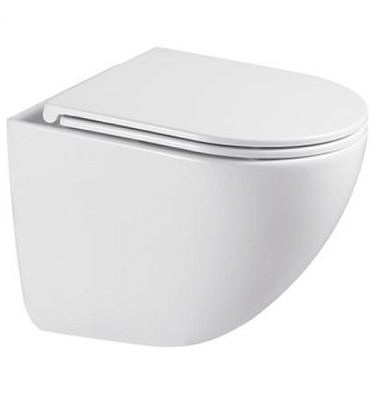 Унитаз подвесной BLISSAN Lumina Tornado 3.0 безободковый с сиденьем дюропласт микролифт, быстросъемное BL-0824-LU