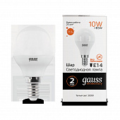 Лампа Gauss LED Globe EL 10W/4100 E14