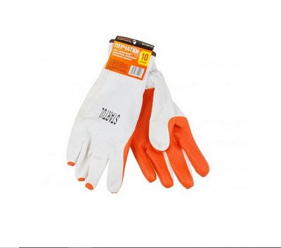 Перчатки х/б,латексное покрытие 10р-р STARTUL