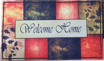 Флокирированный коврик Welcome Home 450х750мм Т-628