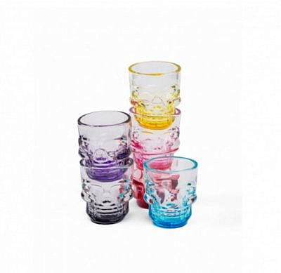 Набор стопок SKULL COLORS 6 шт 50 мл GL001