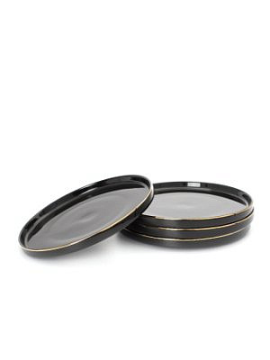 Тарелка десертная BLACK GOLD 21 см DM3011