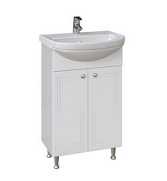 Тумба Июнь 50 без/ящ. белая без умывальника (аод умыв. Уют 50 356.1-1.4.1 )