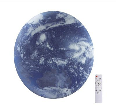 Светильник  Сонекс 3085/EL PALE SN 015  пластик/белый/синий LED720Вт с ДУ 3000-6000К D480 IP43 пульт ДУ SPACE