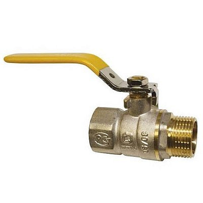 Кран шаровый лат.ГАЗ  TERMA-R 1/2 г/ш ручка				
