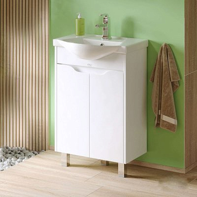 Тумба Alavann Crystal 65 с раковиной Best 65