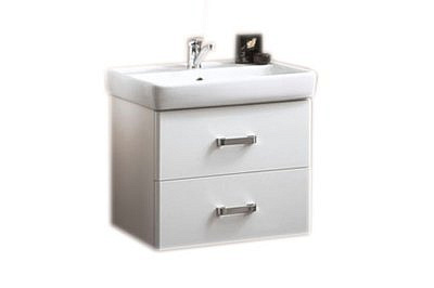 Тумба Акватон Америна 60 белая подвесная с раковиной Тигода 60