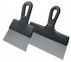 Шпатель фасадный нержавеющая сталь пластиковая ручка 200мм 004305200