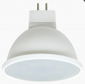 Лампа светодиодная MR16 GU5.3 220V  4.2W ЖЁЛТЫЙ прозрачное стекло 47*50 663832   7ватт
