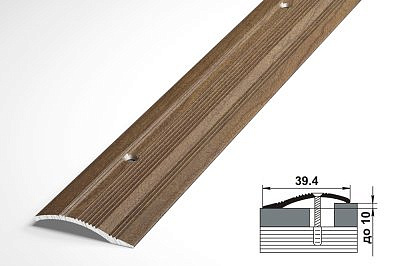 Профиль разноуровневый ПР02 дуб престиж 39,4*900