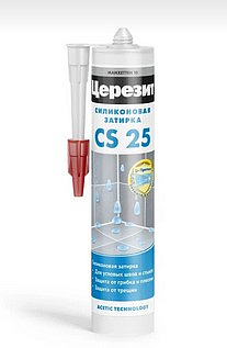 Затирка-герметик Церезит CS 25 эластичный силиконовый  (манхеттен) 280мл 