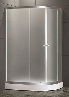 Душевой угол Loranto CS-1285 SK low L 120*80*195 (2 места)  левая низкий поддон матовое стекло