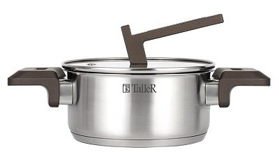 Кастрюля из нержавеющей стали 1,4л TallerR Метод TR-17306