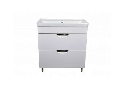 Тумба Стиль 80/2Н "Соло" с раковиной  Monte 80  Стиль