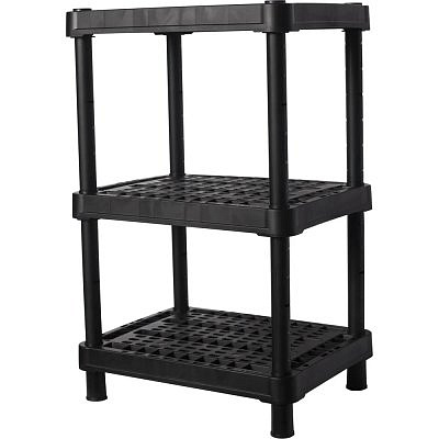 Стеллаж универсальный  для хранения вентилируемый Blocker Expert 60*45 3 полки черный BR3800ЧР