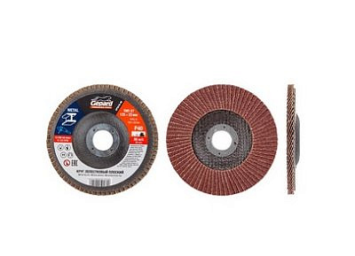 Круг лепестковый 125*22мм Р80 Gepard плоский