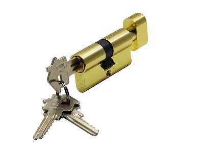 Ключевой цилиндр  BUSSARE CYL3-60 TR Gold  золото матовое