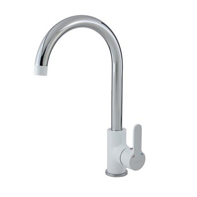 Смеситель д/кухни SW 519 W Snow white д/кухни,  R-излив /VODA/