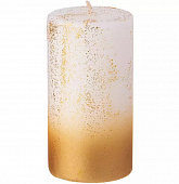 Свеча BRONCO столбик золотая 10*5 см 315-326