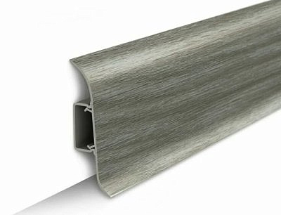 Плинтус Дуб пепельный Классик 70 мм с мягким краем 2,2 м