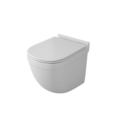 Унитаз подвесной Eld Cirkel-H OWLT190101 безободковый с сиденьем дюропласт микролифт