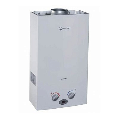 Водонагреватель газовый проточный  WERT 10 LC бел автомат