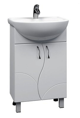 Тумба Alessandro  550 белая без умывальника / VIGO /