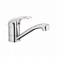 Cмеситель для кухни Ledeme L4502В-2 картридж 40 мм  силумин излив 15 см 