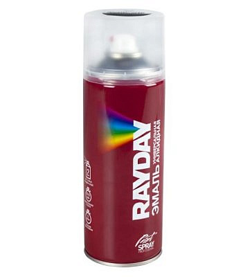 Краска аэрозоль RAYDAY алкидная RAL 9005 черная матовая 520мл  RD-052