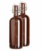 Бутылка  с бугельной пробкой Баринов  П-32-10-500 коричневая в  упаке 12шт  10/3931