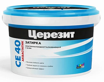 Затирка Церезит эластичная водоотталкивающая CE 40/2 Белый мрамор №03 (2кг)