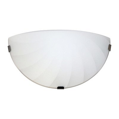 Светильник настенный ЭЛЕТЕХ  Ассоль 300/2 НББ 21-60 матовый белый клипсы штамп металлик