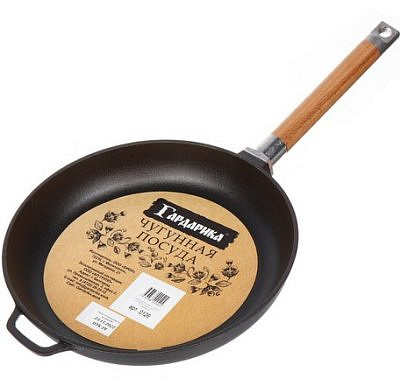 Сковорода чугунная, съемная ручка 26см ТМ Гардарика