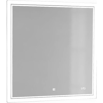 Зеркало RAVAL Glass 80 с подсветкой и часами /RAVAL/