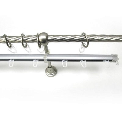 Карниз 2907/300/1Ш  РБ Хром матовый