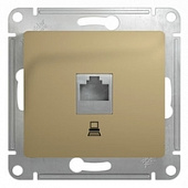 Механизм розетки комплект. 1-м RJ45 категория 5Е титан SchE GSL000481K