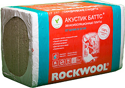 Утеплитель ROCКWOOL Акустик Батт (6м2/0,3м3) 1000х600х50