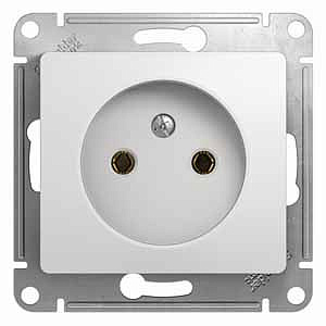 Механизм розетки 1-м без заземления белая SchE GLS000141