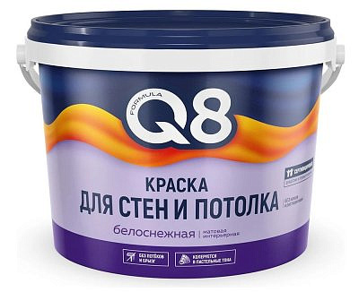 Краска в/д FORMULA Q8 для стен и потолков 4,5кг 261417