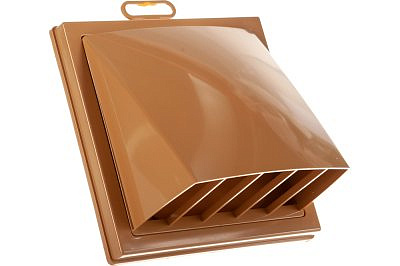 Выход 1515К12ФВ стенной вытяжной с обратным клапоном 150*150 с фланцем D 125