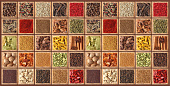Панель ПВХ Мозаика  Коробка со специями (960х480мм) 