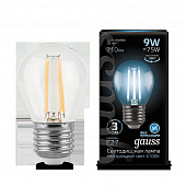 Лампа Gauss LED-F Globe  9W/4100 E27