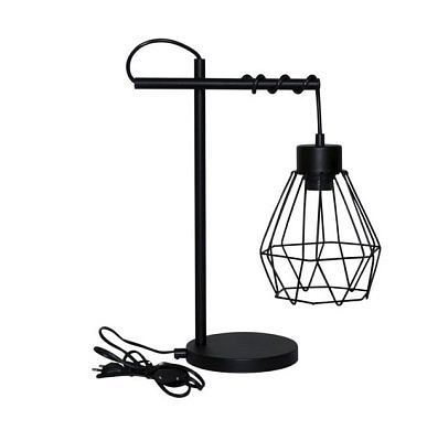 Светильник настольный ЭЛЕТЕХ Магна 63-60-019 черный муар /шнур черный 