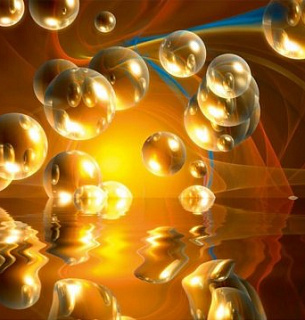 Фотообои Золотые шары 300*270