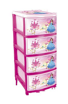 Комод М1240 (4секции) детский для девочек (уп.1)