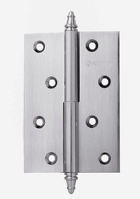 Петля разъем ARCHIE HARDWARE COMPANY A010-D 100x70x3 2H R (белый никель)