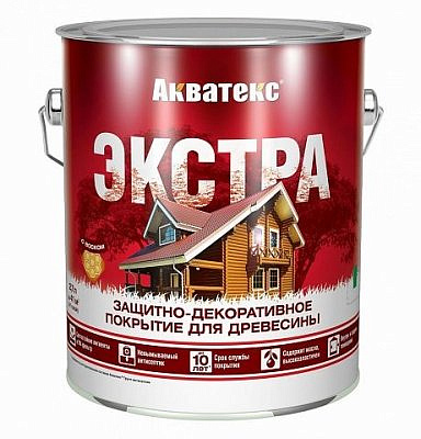 Акватекс Экстра антисептик декоративный для дерева Ваниль 2,7л