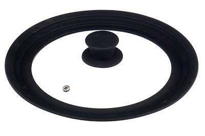 Крышка стеклянная CAPPELLO 003876 с силиконовым ободом универсальная 22/24/26см